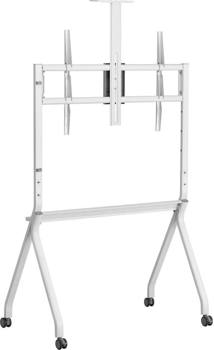 stendë TV me rrota, Maclean MC-114 W, 55–100", 120 kg, VESA deri 900×600, e bardhë