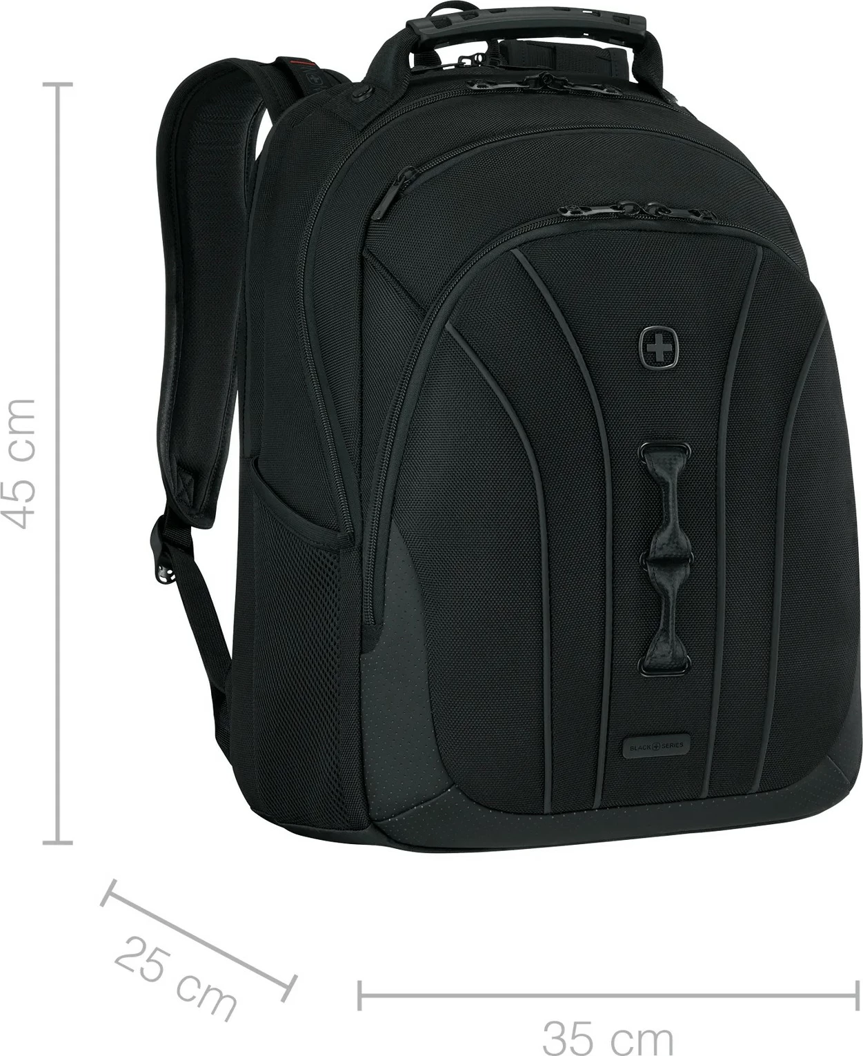 Çantë shpine Wenger Legacy Black Series 16 inç, e zezë