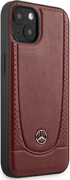 Mbështjellës Mercedes Leather Urban për iPhone 14 Plus 6.7", lëkurë natyrale, Kuq