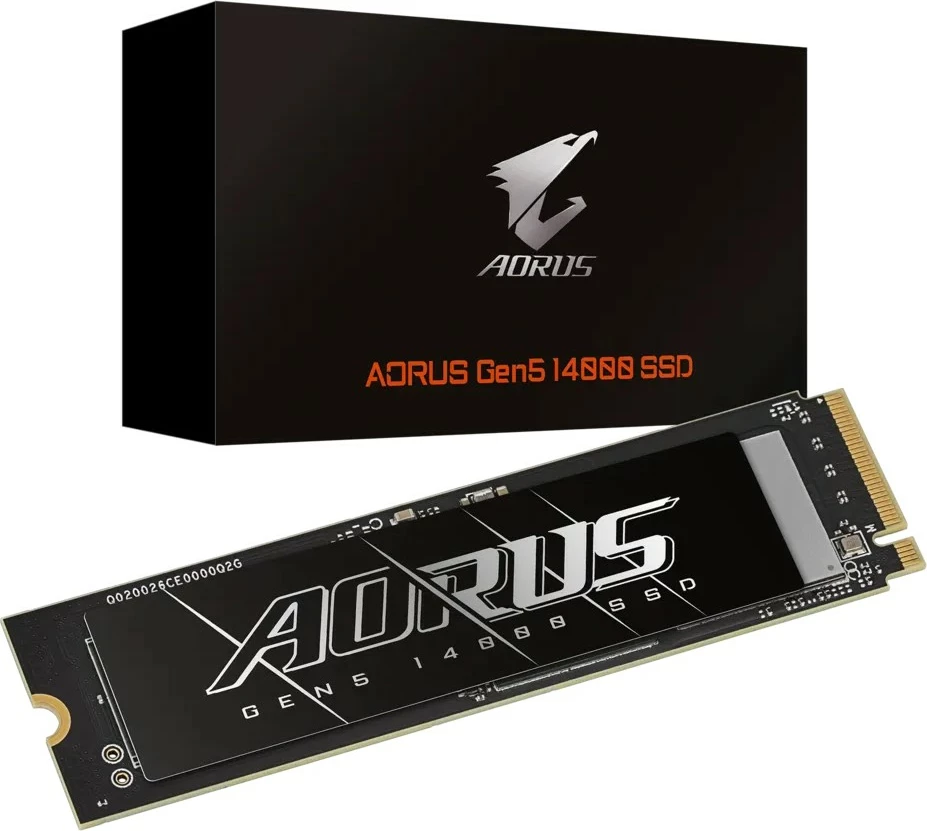SSD M.2 Gigabyte AORUS GEN5 14000, 2TB, PCI-E NVMe, zi