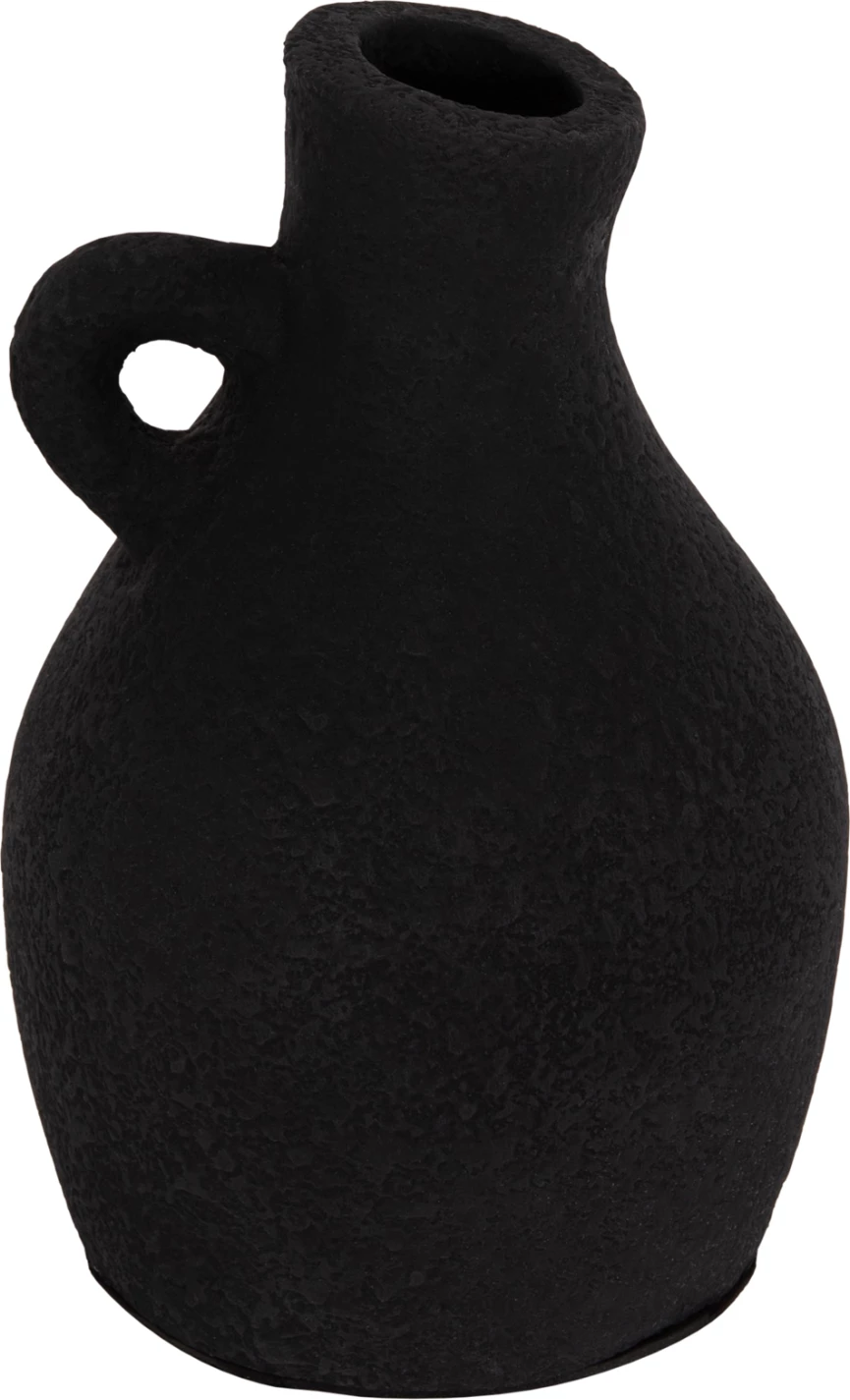 Vazo dekorative tavoline DECANT, terrakotë e zezë, FH4667.01L, 14x21cm