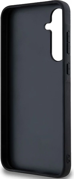 Mbështjellës Karl Lagerfeld Fixed Glitter Ikonik Logo Metal Pin për Samsung Galaxy A55, i zi