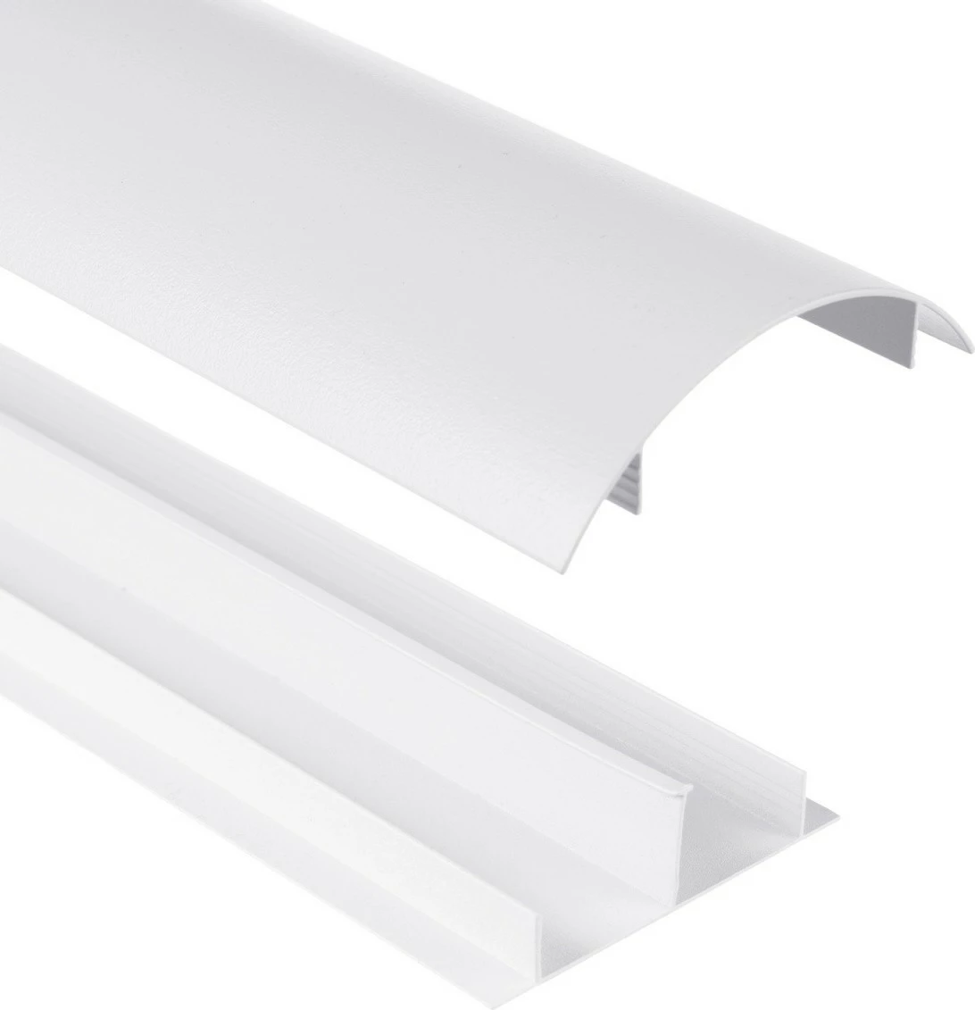 Listelë alumini për mbulimin e kabllove Maclean MC-814 W, 75cm, e bardhë