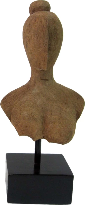 Dekor tavoline Lafia Inart dru mango-hekur 17.5x11.5x42cm