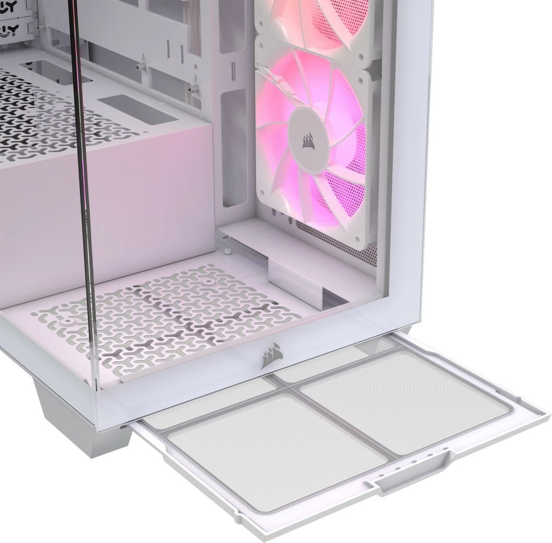 Kasë Corsair 3500X ARGB TG, Midi Tower, e bardhë