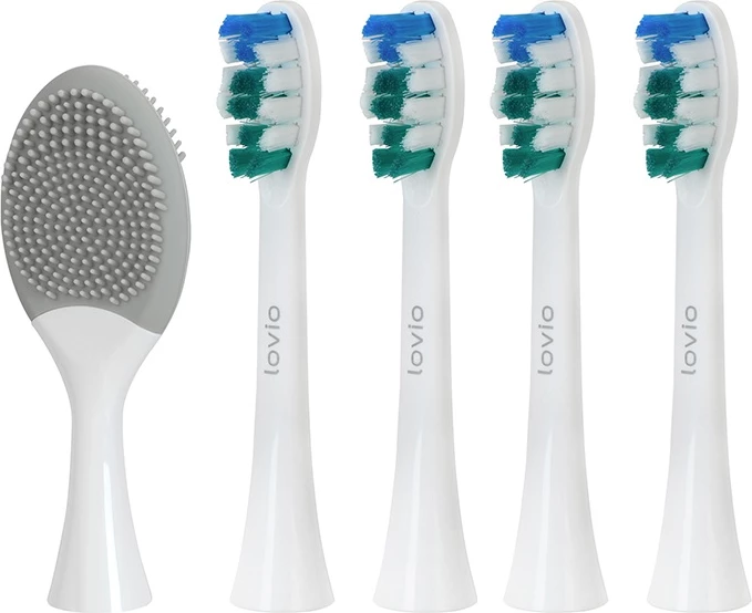 Kokë rezervë për brushë dhëmbësh sonike Lovio SonicProtect PRO LVTB124WK-HS e bardhë 5 copë
