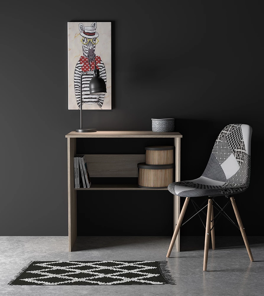 Pikturë dekorative Mr. Zebra, shumëngjyrëshe, kanavacë, dru, 30x60x2cm