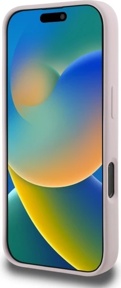 Mbështjellës Karl Lagerfeld Silicone Case Heads Print MagSafe për iPhone 16 Pro Max, Rozë