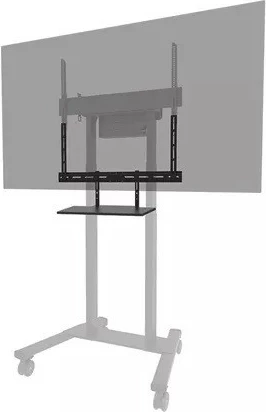Raft videobar/raft tastiere Neomounts AV40-500BL, për ekrane 43-110″, VESA 200x200-800x800, ngarkesë 2.5 kg, çelik, zi