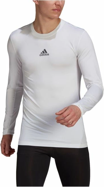 Maicë adidas TechFit për meshkuj, e bardhë