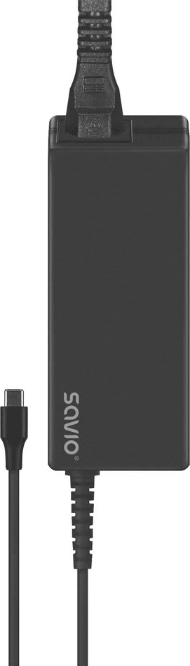 Karikues USB-C, Savio, ZA-01, 65W PD 3.0, kabllo 2.4 m, e zezë