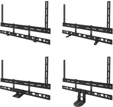 Set mbajtëse/raft për videobar Neomounts AV30-500BL, për ekrane 43–110 inç, VESA 200x200–800x600, max 10 kg, e zezë