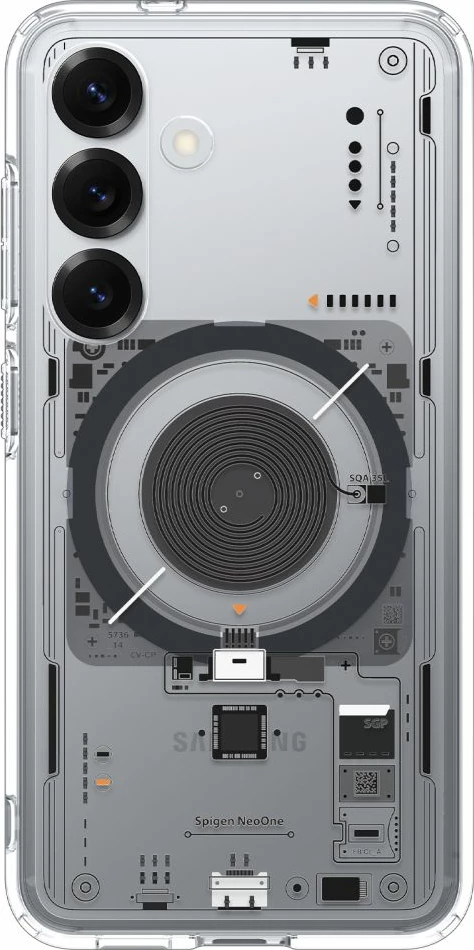 Mbështjellës Spigen Ultra Hybrid Mag për Samsung Galaxy S25 Neo One, Transparent