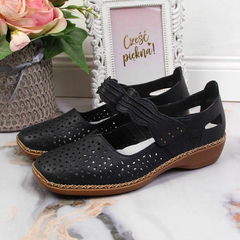 Këpucë për femra Rieker, blu marine