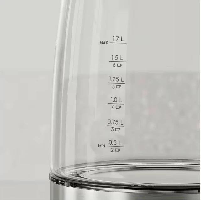 çajnik elektrik, Electrolux, Create 4 E4GK1-4GB, 1.7 L, 2200 W, e zezë/çelik/transparente