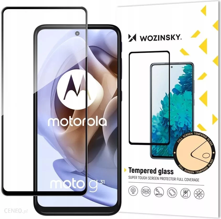 Xham mbrojtës Wozinsky Full Glue për Moto G51, kornizë e zezë