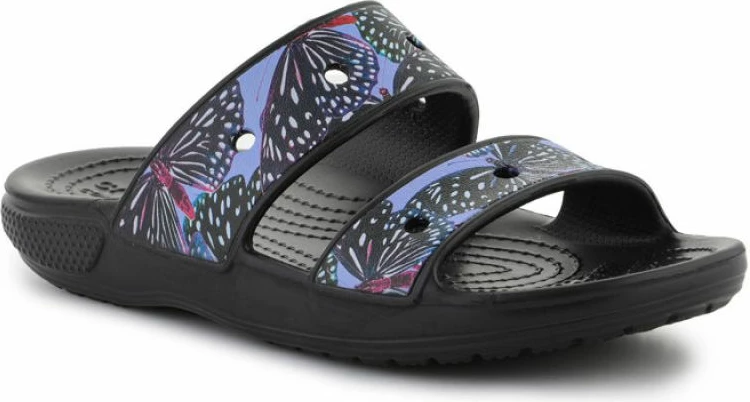 Sandalet për femra Crocs, me motiv fluturash
