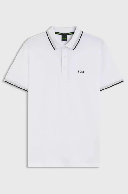 Maicë polo për meshkuj Boss, e bardhë