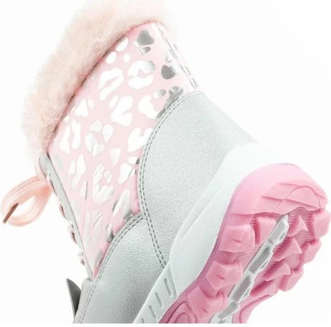 Çizme dimri për fëmijë Leomil, vajza, rozë/argjend