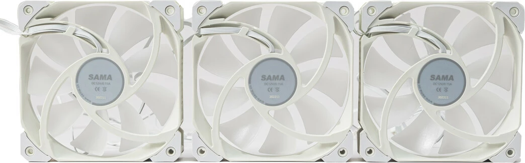 Ventilator Ftohës Për Kompjuter SAMA SF131/KT125W ARGB (Bardhë)