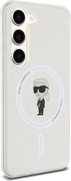 Mbështjellës Karl Lagerfeld IML Ikonik MagSafe për Samsung Galaxy S24, Transparent