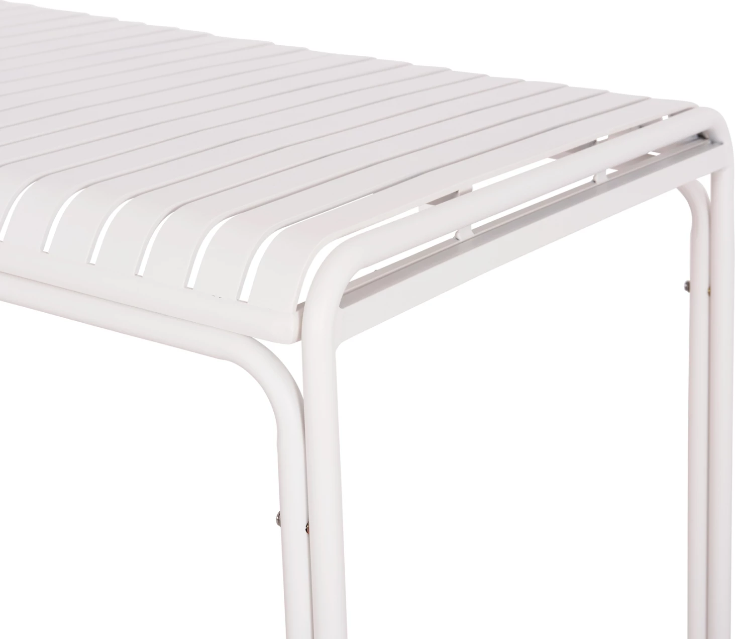 Tavolinë alumini për jashtë, ngjyrë e bardhë, RACHEL FH6339.02, 150x80x75cm