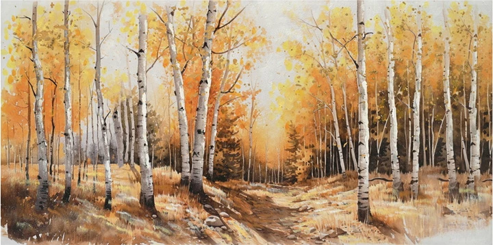 Pikturë kanavace Fortree, shumëngjyrëshe, 120x3x60cm