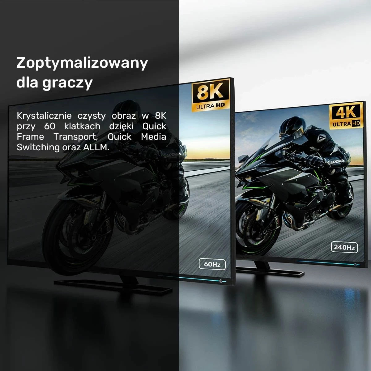 Kabllo HDMI Unitek 8K LUX 2.1, 10 metra, zezë-gri