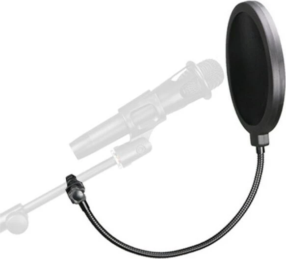 Pop filter NN POP 01 për mikrofon, 510 mm, najlon, i zi