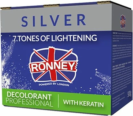 Decolorant për flokë Ronney Professional Decolorant With Keratin për femra silver 500g