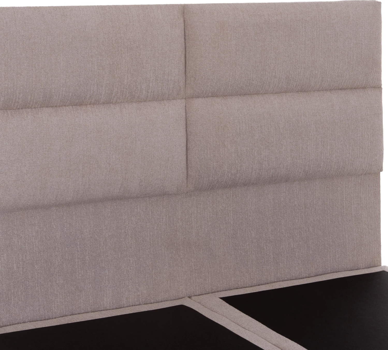 Krevat dopio MILO, material stof bezhë, për dyshek 160x200cm