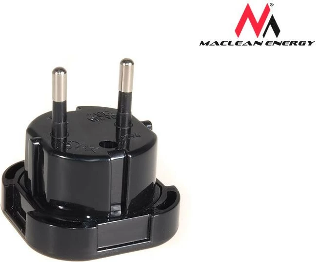 Adapter Maclean MCE72 për prizë EU në UK, i zi