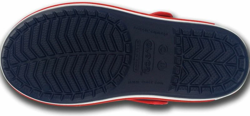 Papuqe për fëmijë Crocs Crocband Sandal, të kuqe dhe blu marine