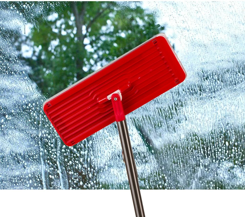 Fshesë dore lëvizëse kovë + shtyllë teleskopike + 2 x jastëk me mikrofibër 5,7 l koke rrotulluese XXL