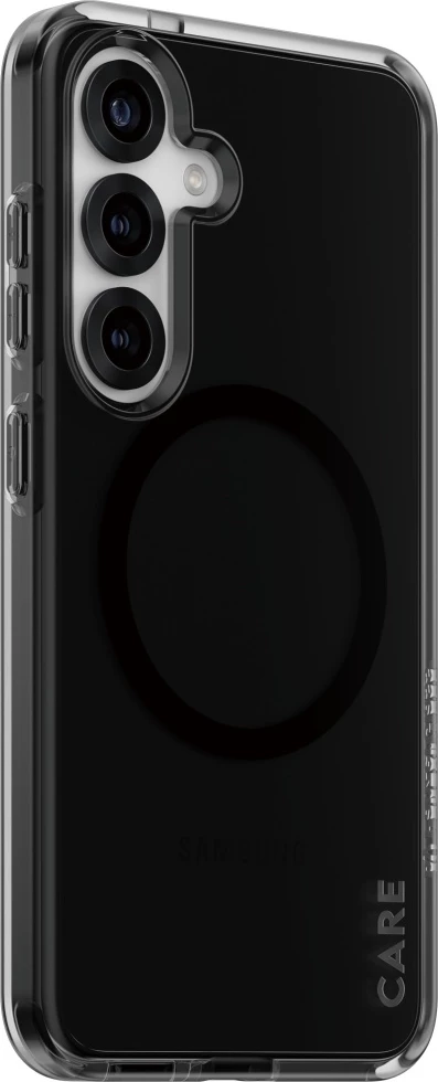 Mbështjellës PanzerGlass CARE Flagship Urban Combat, për Samsung Galaxy S25, gjysmë-transparent, Smokey Black