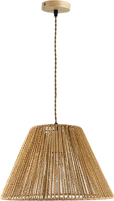 Llambë tavani Lubuto, metal dhe litar natyral, 34.5x23cm