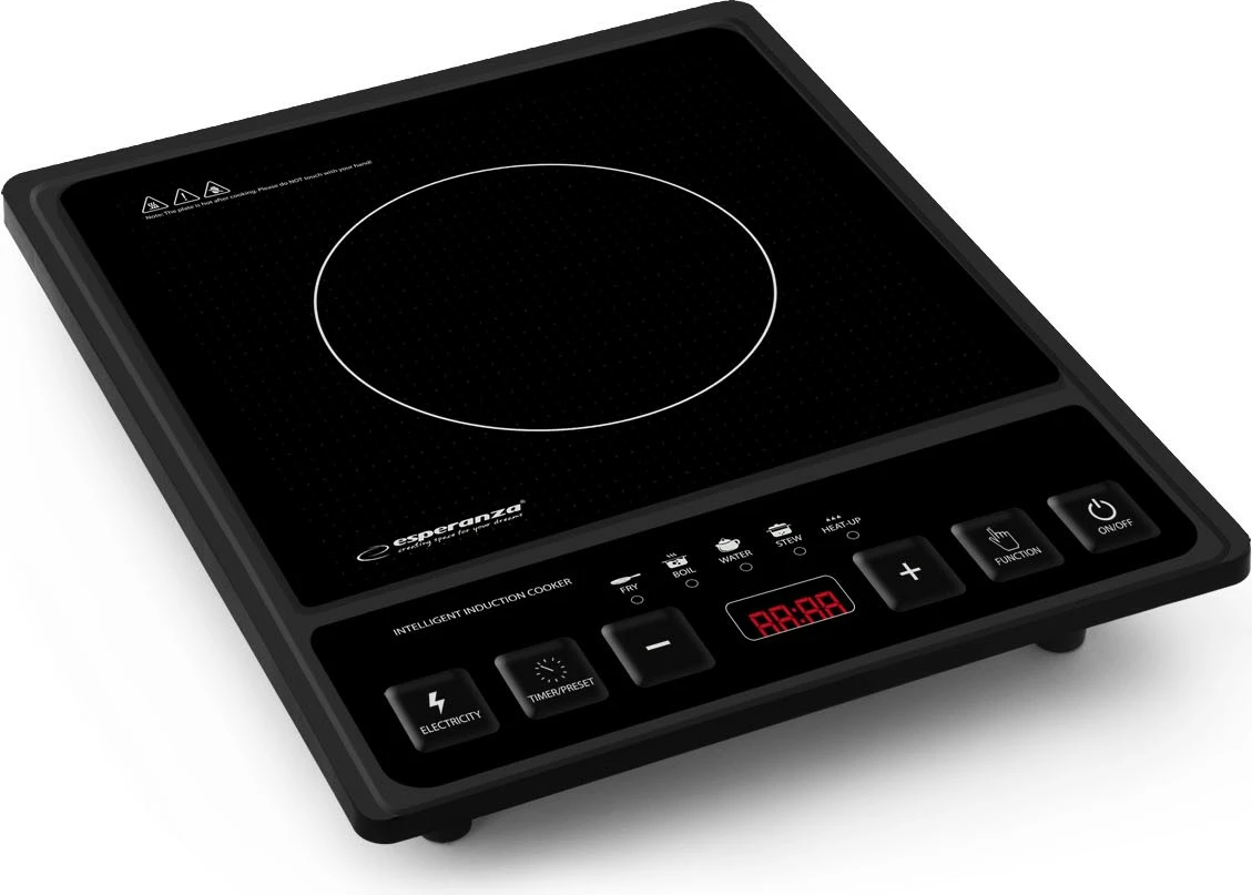 Sobë induksioni Esperanza Krakatau EKH011, 2000W, e zezë