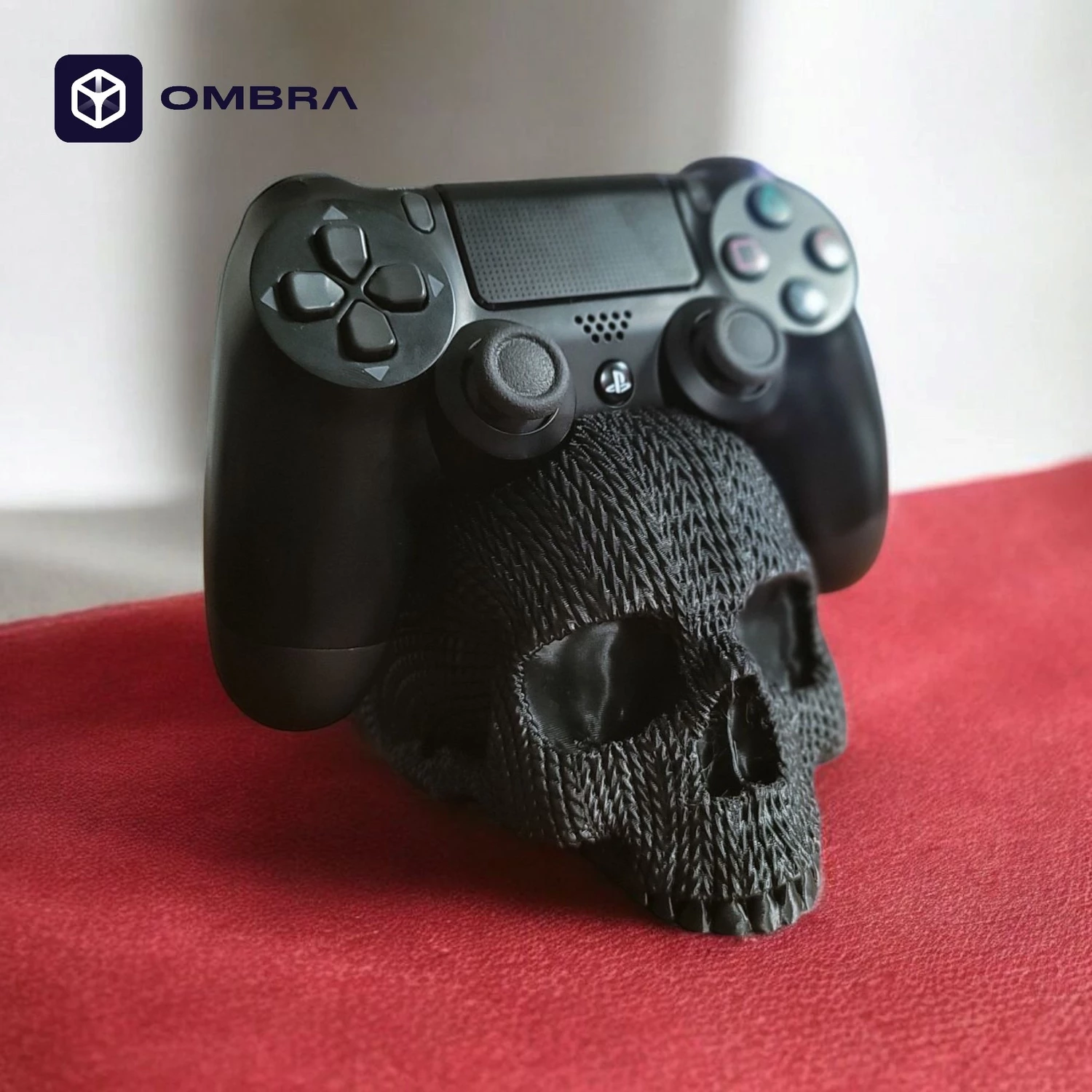 Mbajtëse për kontroller PS5 "Knitted Skull Controller Holder", e zezë
