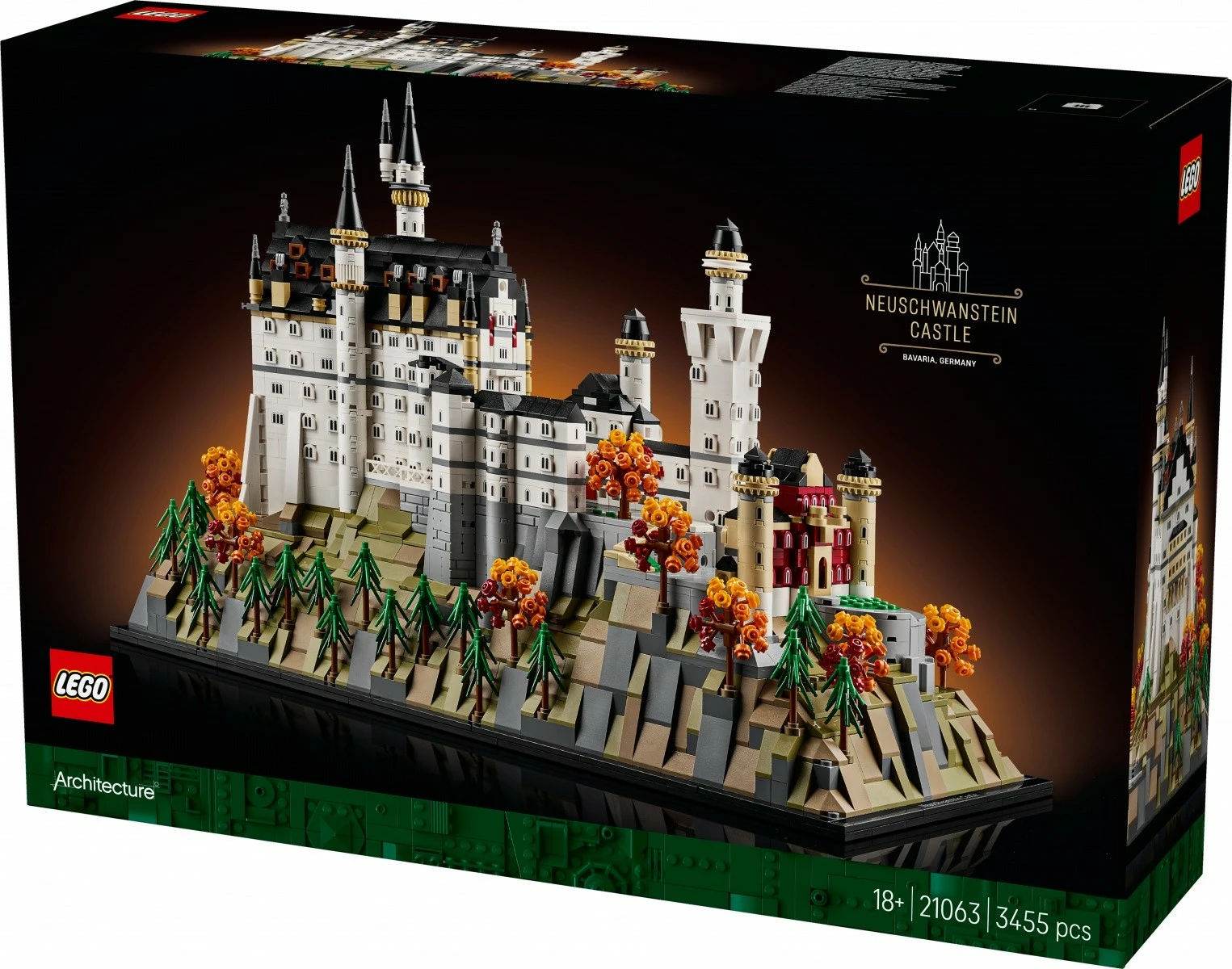 Set ndërtimi LEGO Architecture 21063 Neuschwanstein Castle, 3455 pjesë