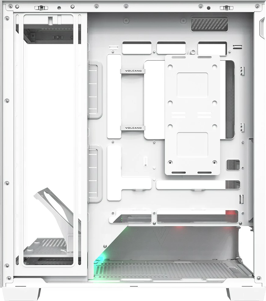 Kasë MODECOM VOLCANO STELLAR PLUS AT-STELLAR-PLUS-NF-0000-20 Midi Tower ATX ARGB Tempered Glass USB-C e bardhë