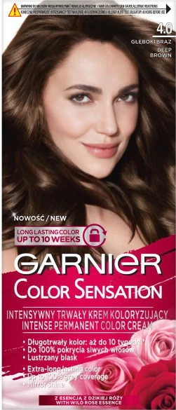 Krem ngjyrosës për flokë Garnier Color Sensation 4.0 Deep Brown për femra, 1 copë