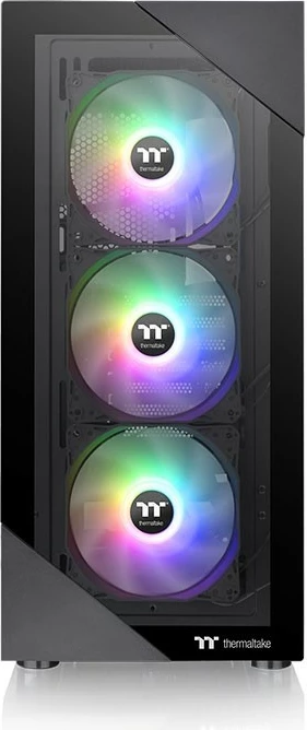 Kasë Thermaltake View 200 ARGB*3, Midi Tower, xham i temperuar, e zezë