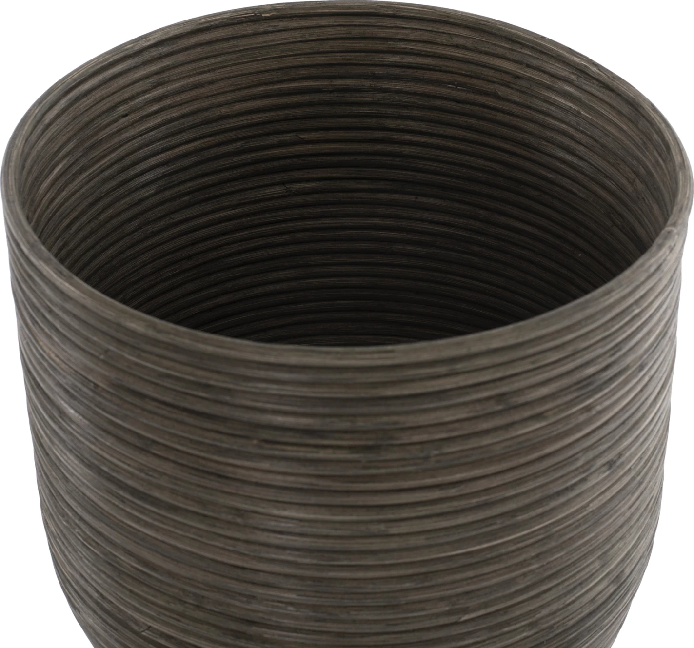 Vazo lulesh prej rattani me këmbë bambuje FH7724 36x35x95 cm, natyrale-jeshile