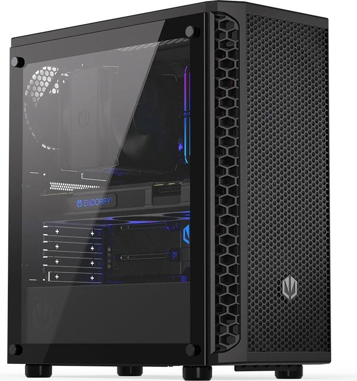 Kasë Endorfy Signum 300 Core, Midi Tower, Tempered Glass, e zezë