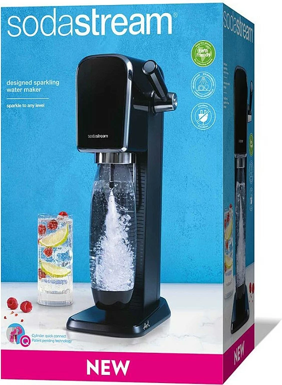 Aparat për gazifikim SodaStream ART, 1 L, 60 L, e zezë, çelik