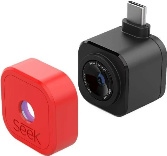 Lentë makro Seek Thermal Nano, e kuqe