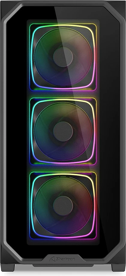 Kasë Sharkoon AK5G RGB, Midi Tower, xham i temperuar, e zezë