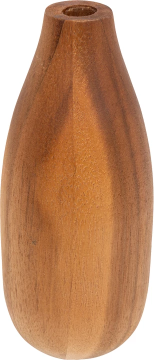 Vazo Strezio qeramike, ngjyrë natyrale-arrë, D8x18cm