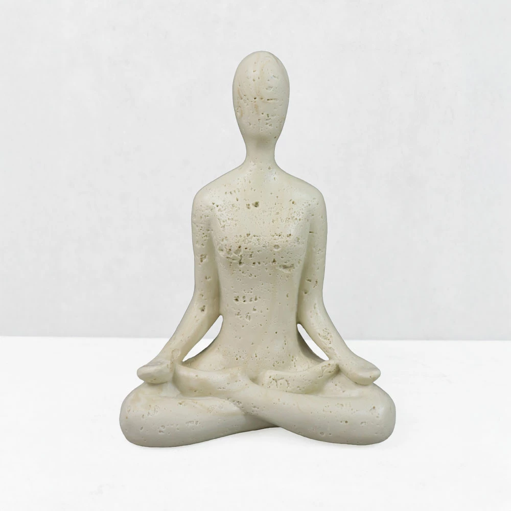 Dekor MORPH III, trup, 13x7.5x17.5cm, rrëshirë, bezhë