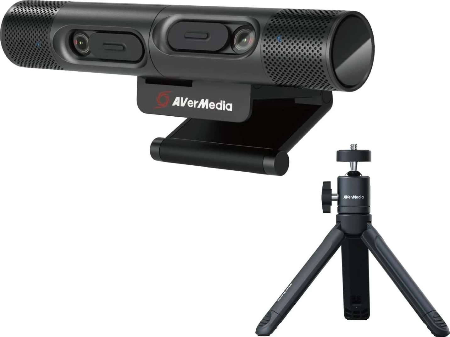 Webcam AVerMedia DUALCAM Cam PW313D, Full HD, mikrofon i integrum, tripod, e zezë